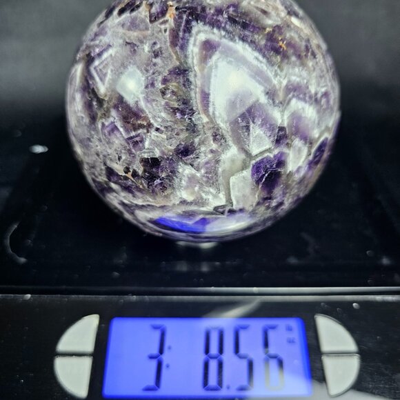 Chevron Amethyst Sphere - Picture 5 of 5